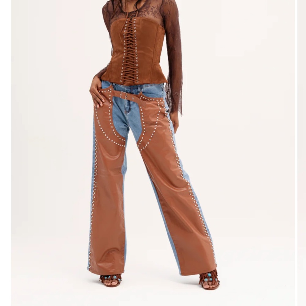 Akira Studded WANNA BE DENIM PANT LARGE